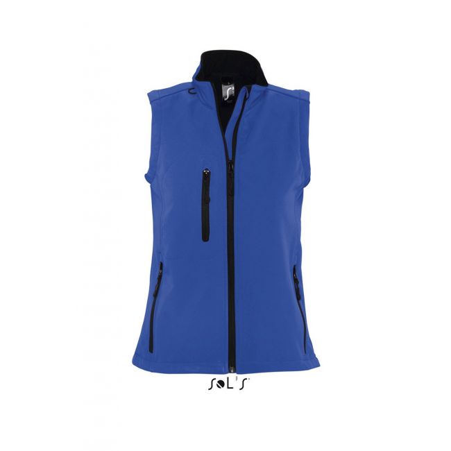 Sol's rallye women - sleeveless softshell jacket culoare royal blue marimea s