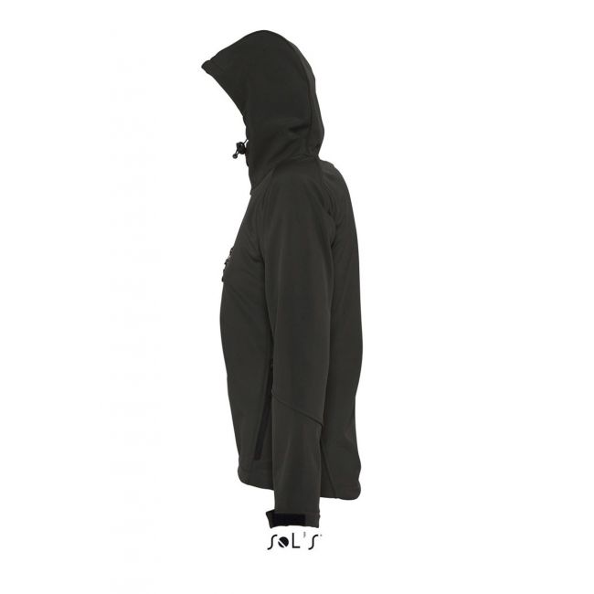 Sol's replay women - hooded softshell culoare black marimea 2xl