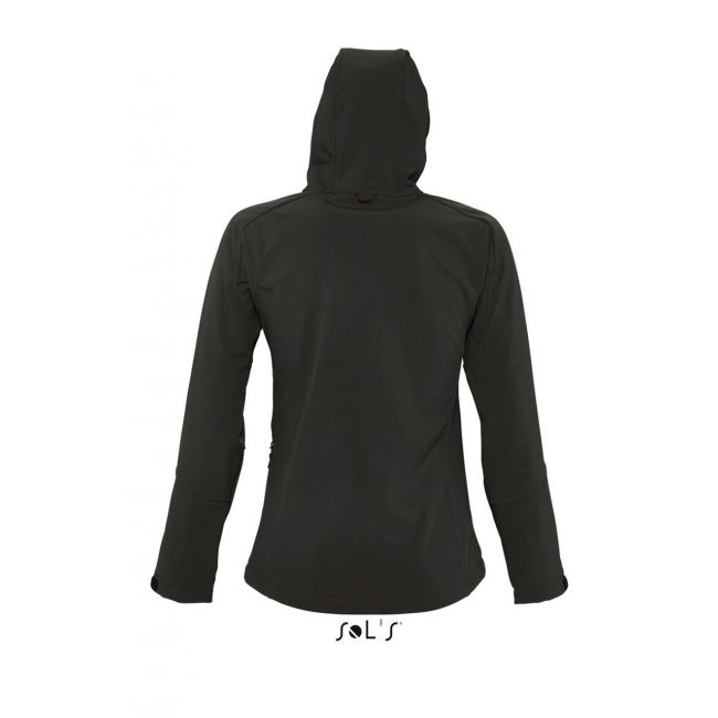 Sol's replay women - hooded softshell culoare black marimea 2xl