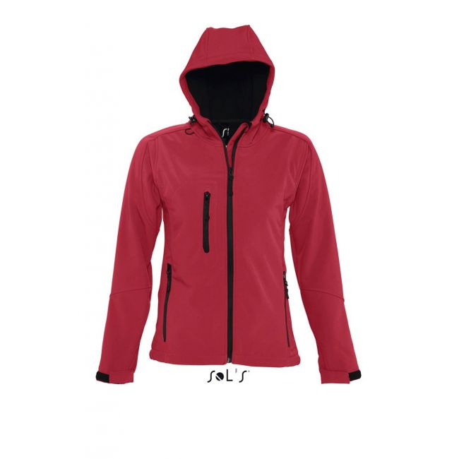 Sol's replay women - hooded softshell culoare pepper red marimea m