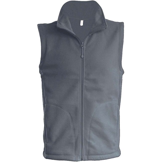 Luca - men's micro fleece gilet culoare convoy grey marimea s