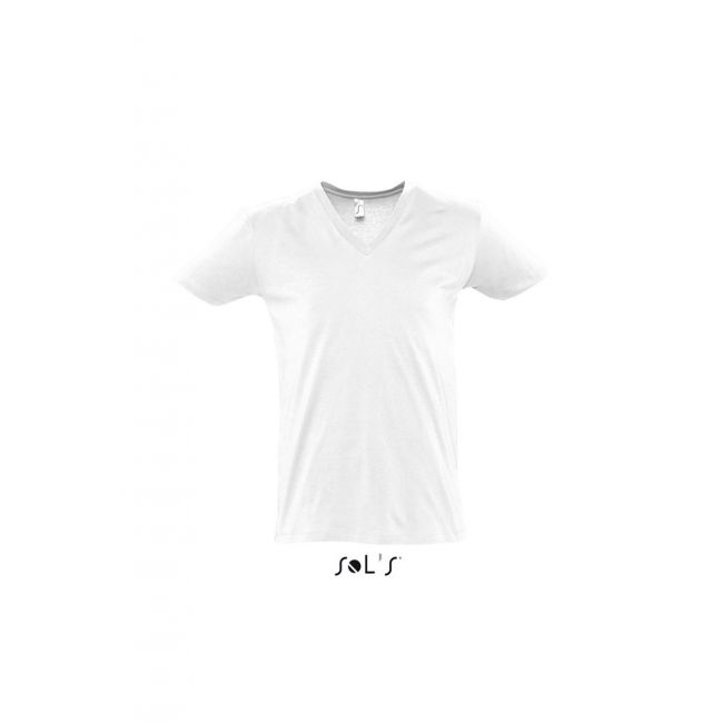 Sol's master - men’s deep v-neck t-shirt culoare white marimea l