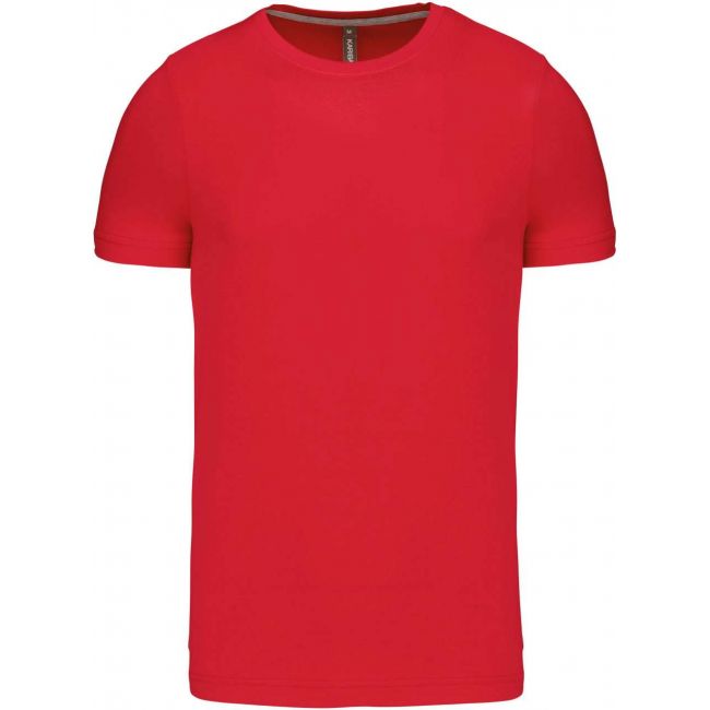 Short-sleeved crew neck t-shirt culoare red marimea m