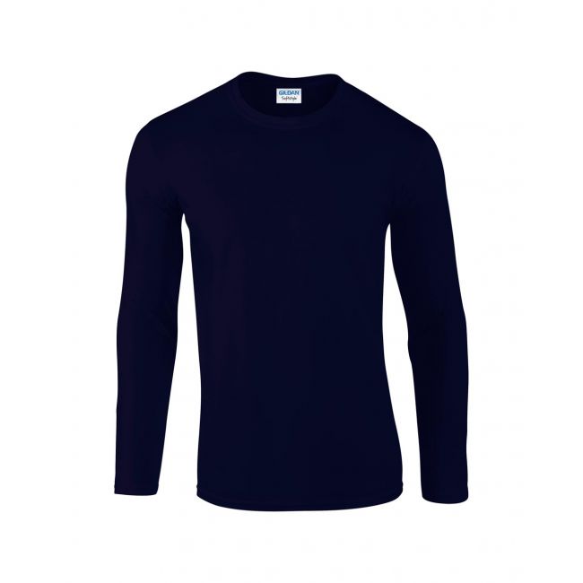 Softstyle® adult long sleeve t-shirt culoare navy marimea 2xl