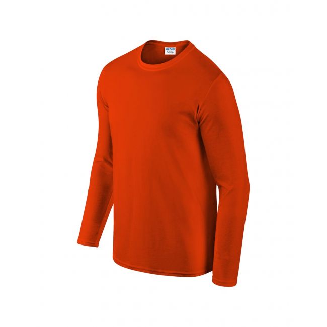 Softstyle® adult long sleeve t-shirt culoare orange marimea xl