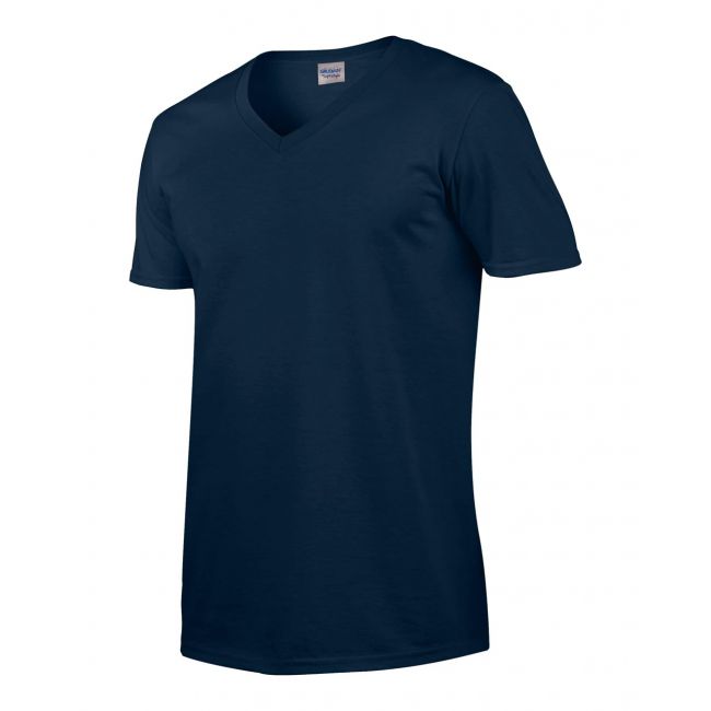 Softstyle® adult v-neck t-shirt culoare navy marimea l