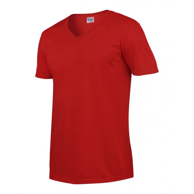 Softstyle® adult v-neck t-shirt culoare red marimea m