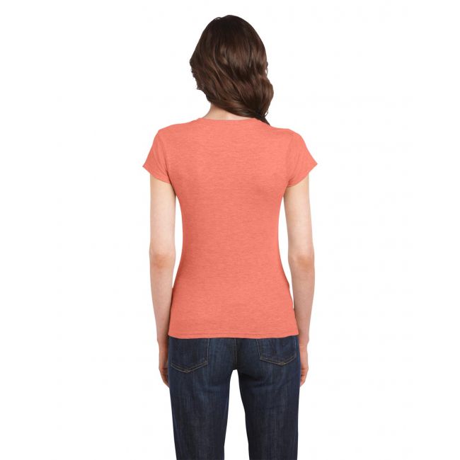 Softstyle® ladies' t-shirt culoare heather orange marimea m