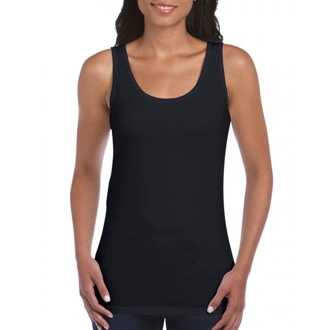 Softstyle® ladies' tank top culoare black marimea 2xl