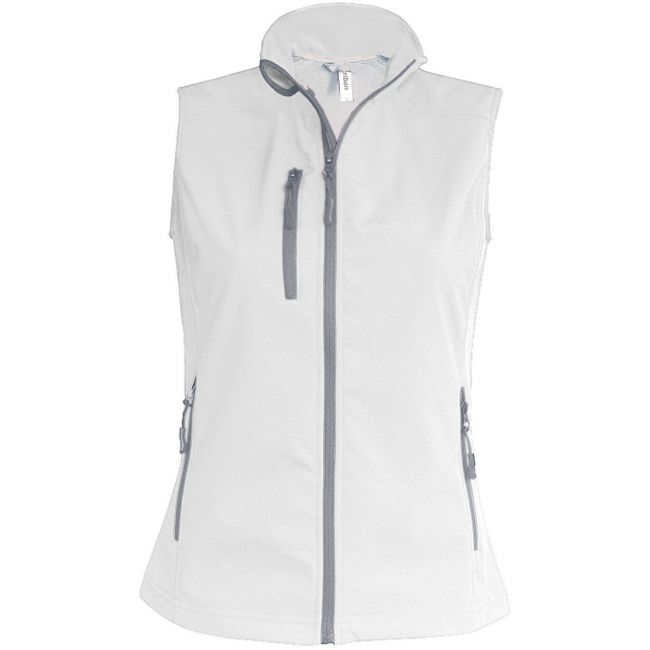 Ladies' softshell bodywarmer culoare white marimea 4xl