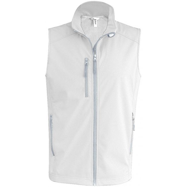 Men's softshell bodywarmer culoare white marimea 3xl