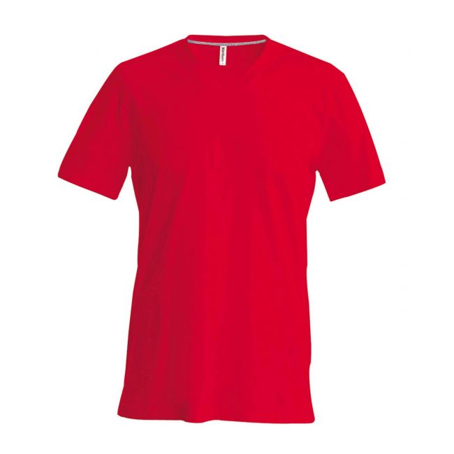 Men's short-sleeved v-neck t-shirt culoare red marimea s