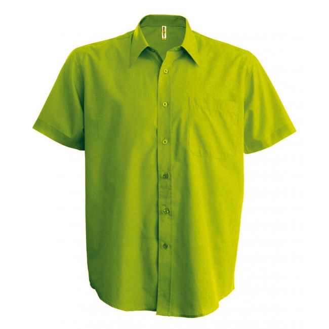 Ace - short-sleeved shirt culoare burnt lime marimea l