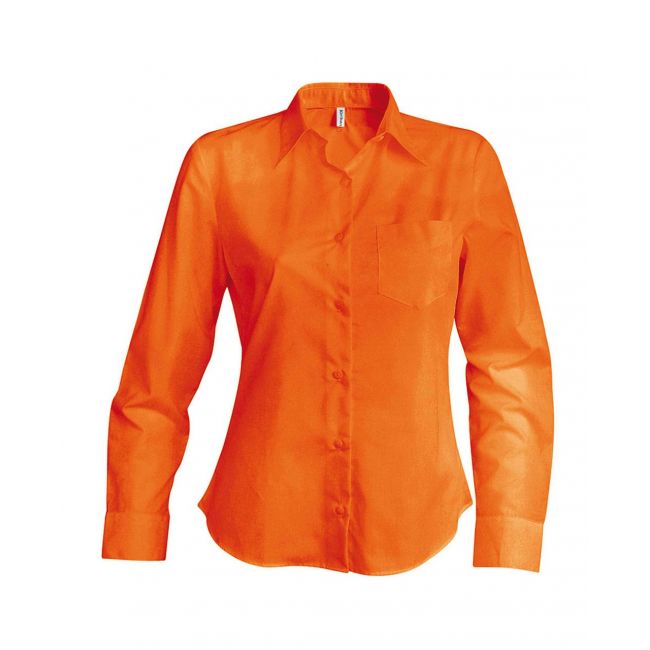 Jessica > ladies' long-sleeved shirt culoare orange marimea 2xl