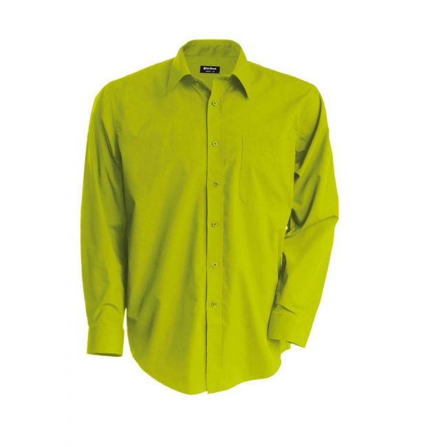 Jofrey > long-sleeved shirt culoare burnt lime marimea l