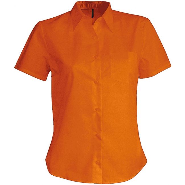 Judith > ladies' short-sleeved shirt culoare orange marimea m