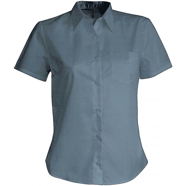 Judith > ladies' short-sleeved shirt culoare silver marimea xs