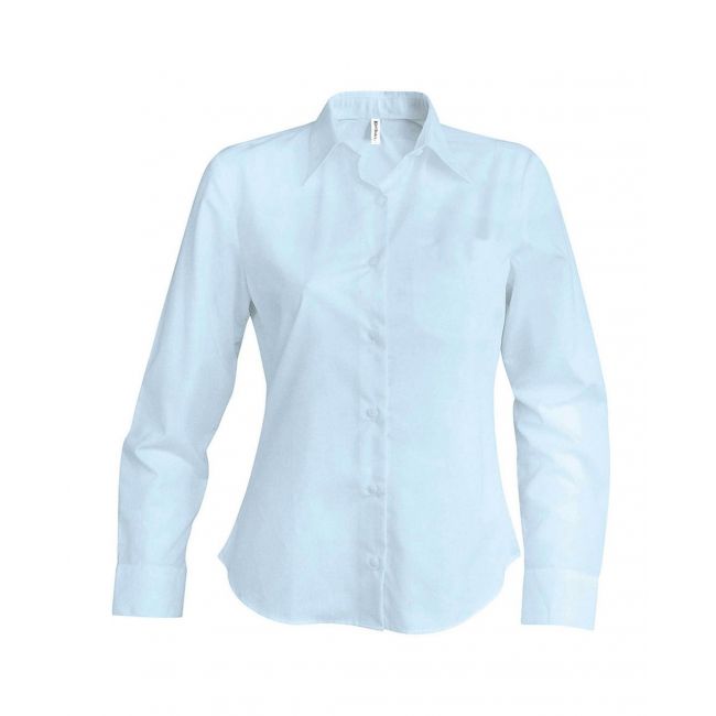 Ladies' long-sleeved oxford shirt culoare oxford blue marimea l