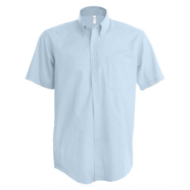 Men's short-sleeved oxford shirt culoare oxford blue marimea l