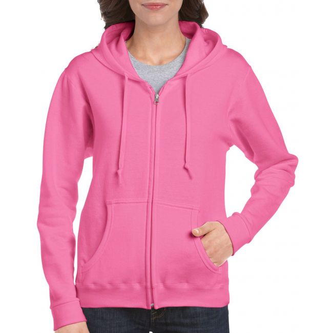 Heavy blend™ ladies' full zip hooded sweatshirt culoare azalea marimea m