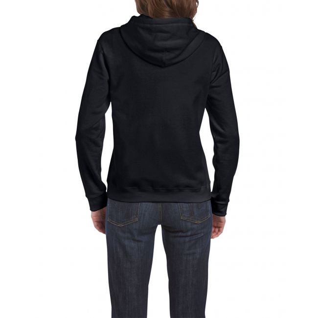 Heavy blend™ ladies' full zip hooded sweatshirt culoare black marimea 2xl