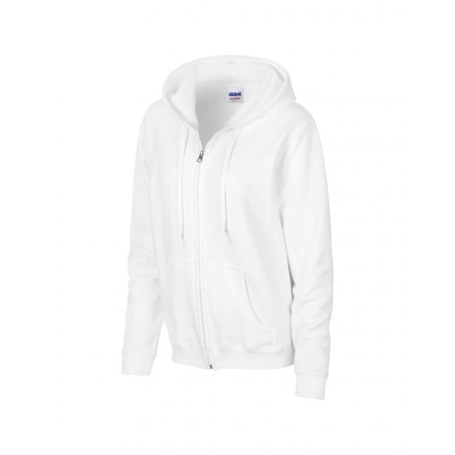 Heavy blend™ ladies' full zip hooded sweatshirt culoare white marimea l