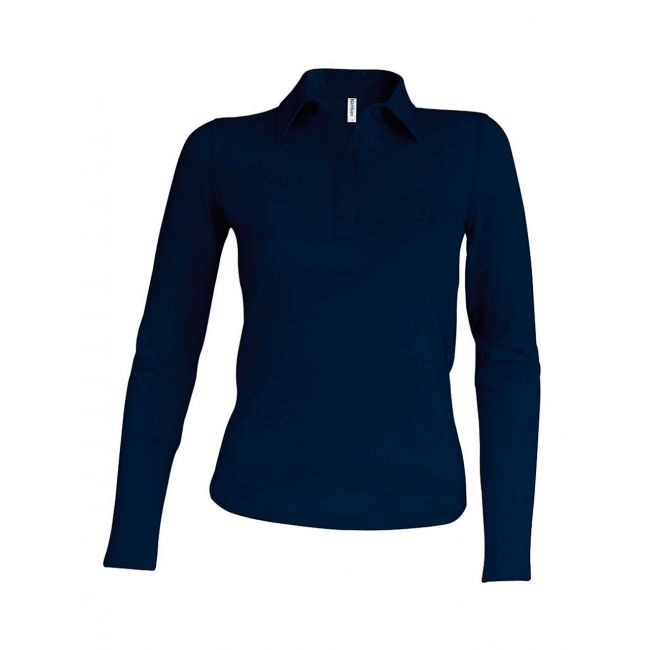 Ladies' long-sleeved polo shirt culoare navy marimea 3xl