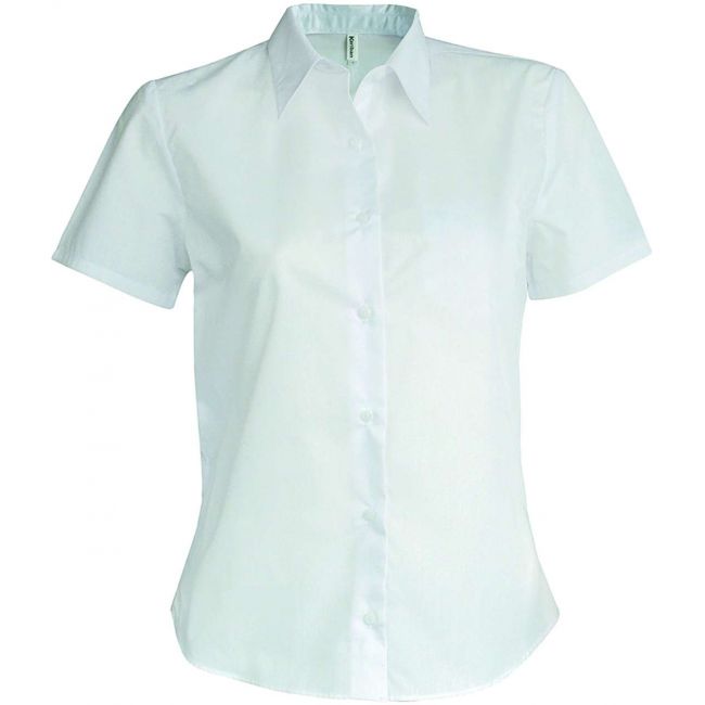 Ladies' short-sleeved non-iron shirt culoare white marimea 3xl