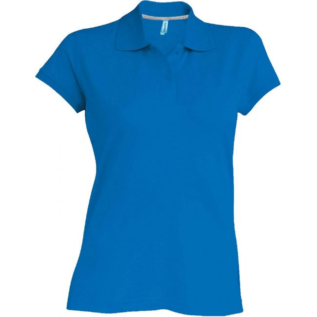 Ladies' short-sleeved polo shirt culoare light royal blue marimea 3xl