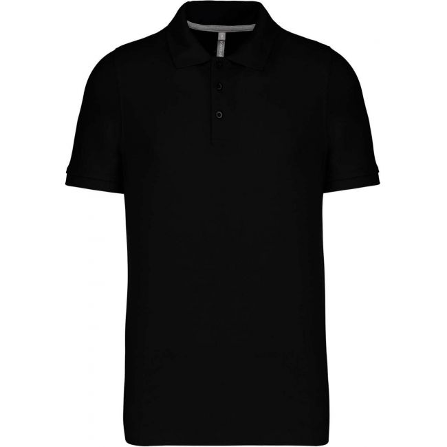 Men's short-sleeved polo shirt culoare black marimea 3xl