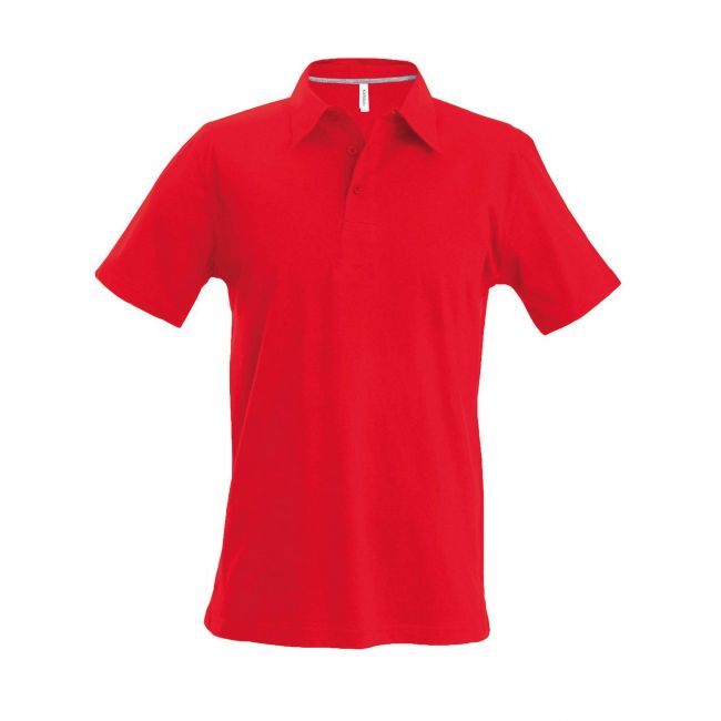 Men's short-sleeved polo shirt culoare red marimea 2xl