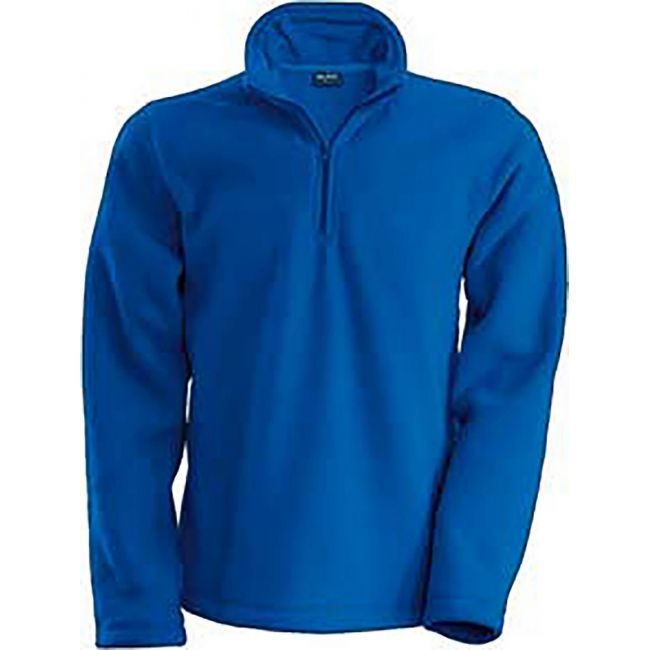 Enzo - zip neck microfleece jacket culoare royal blue marimea 4xl