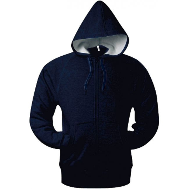 Full zip hooded sweatshirt culoare navy marimea l