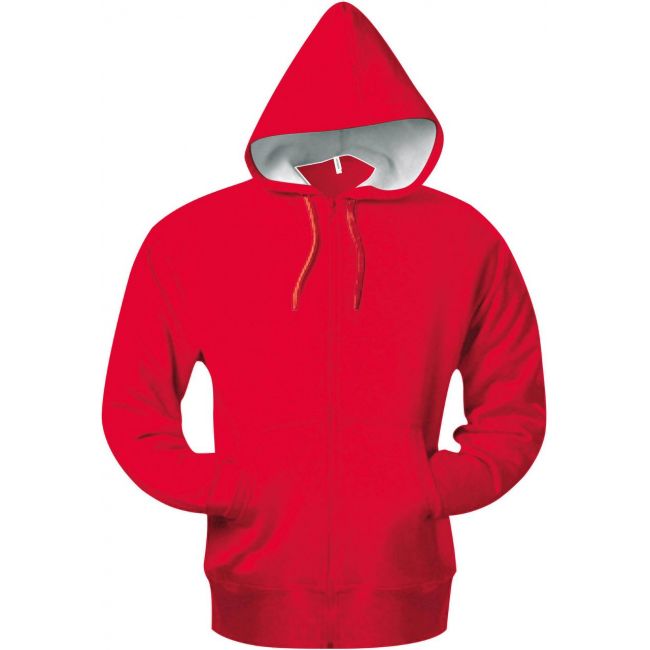 Full zip hooded sweatshirt culoare red marimea 3xl