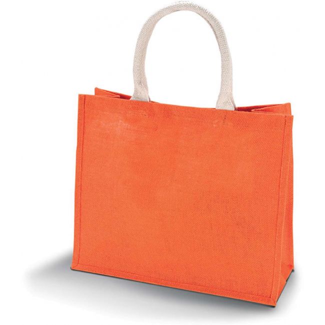 Jute beach bag culoare saffron marimea u