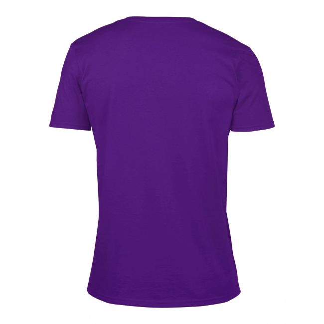 Softstyle® adult v-neck t-shirt culoare purple marimea s