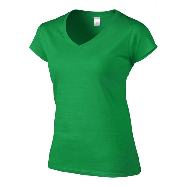 Softstyle® ladies' v-neck t-shirt culoare irish green marimea l