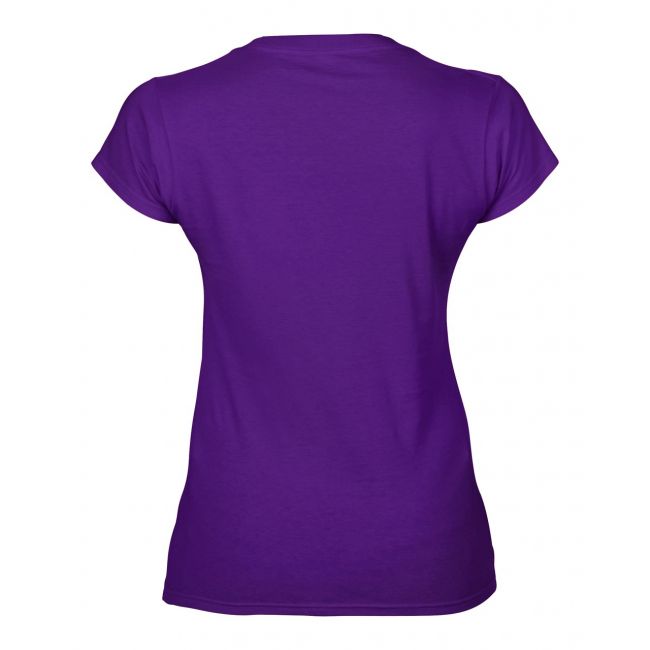 Softstyle® ladies' v-neck t-shirt culoare purple marimea s