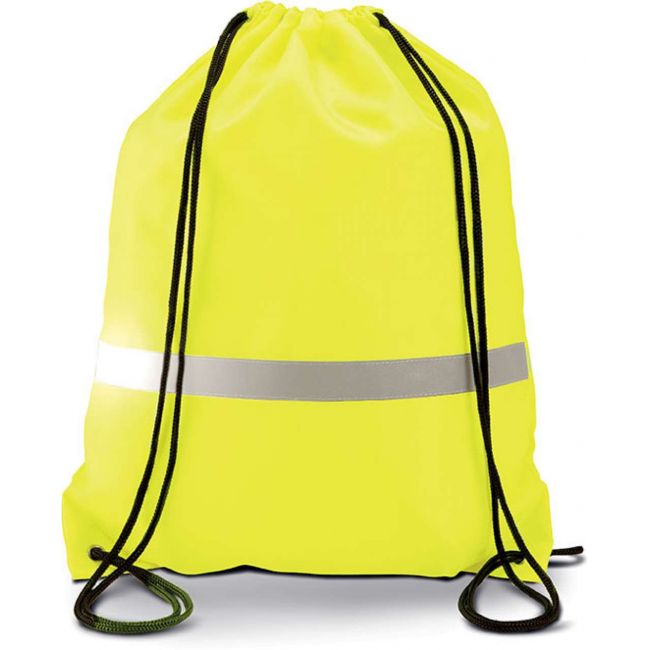 Drawstring backpack culoare fluorescent yellow marimea u