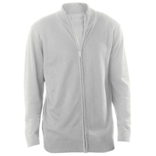 Men's full zip cardigan culoare grey melange marimea l