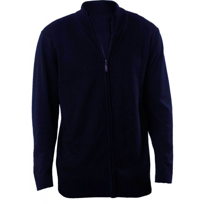 Men's full zip cardigan culoare navy marimea s