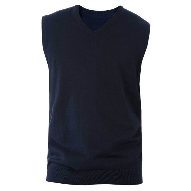 Men's sleeveless v-neck jumper culoare navy marimea 2xl