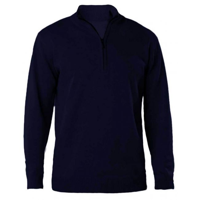 Men's zip neck jumper culoare navy marimea l