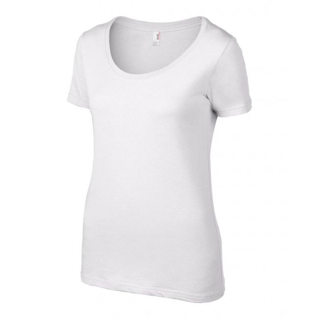 Women’s featherweight scoop tee culoare white marimea xs