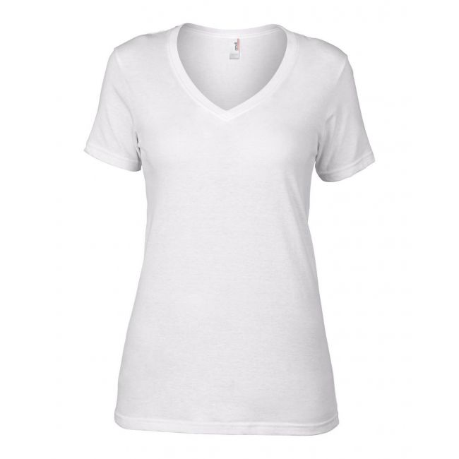 Women’s featherweight v-neck tee culoare white marimea xs