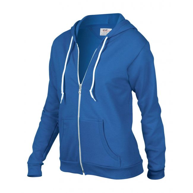 Women's full-zip hooded fleece culoare royal blue marimea xl