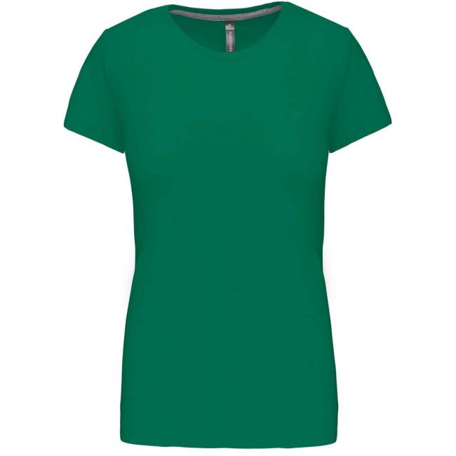 Ladies' short sleeve crew neck t-shirt culoare kelly green marimea l