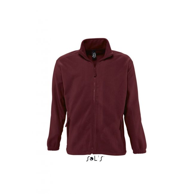 Sol's north men - zipped fleece jacket culoare burgundy marimea m