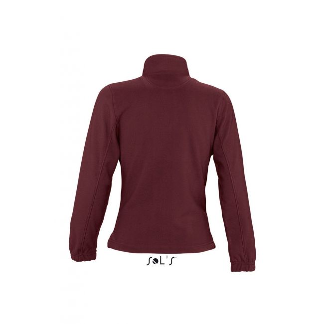 Sol's north women - zipped fleece jacket culoare burgundy marimea s