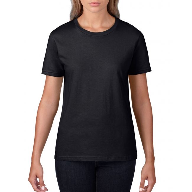 Premium cotton® ladies' t-shirt culoare black marimea 2xl